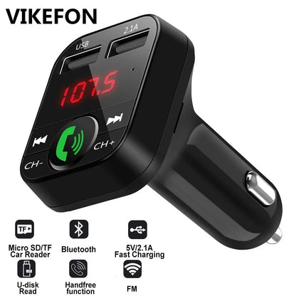 Car Bluetooth 5.0 FM Transmitter Wireless Adapter