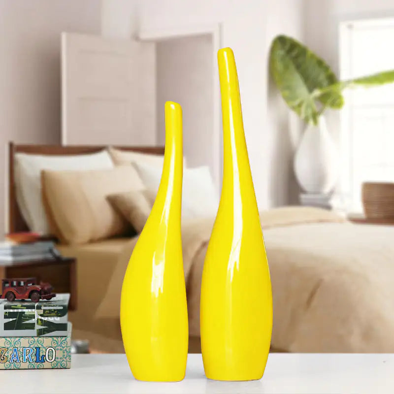 Nordic Gold Plating Ceramic Vases