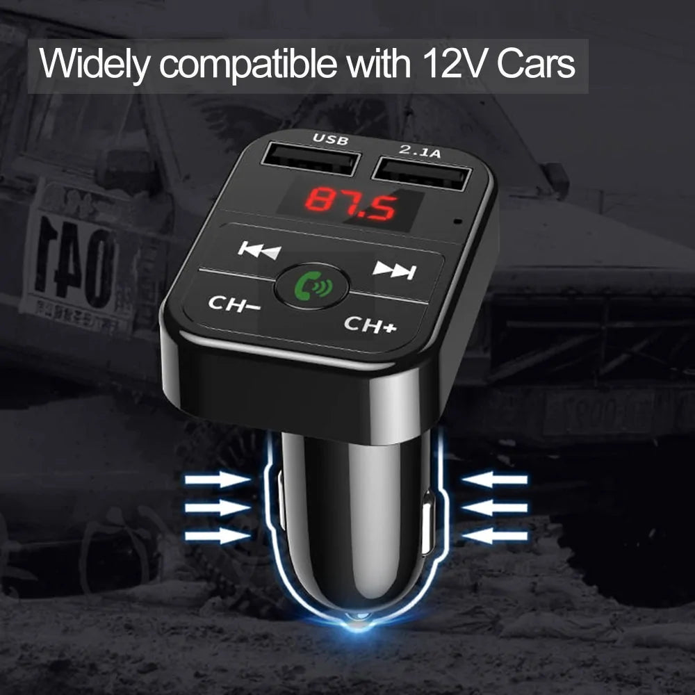 Car Bluetooth 5.0 FM Transmitter Wireless Adapter