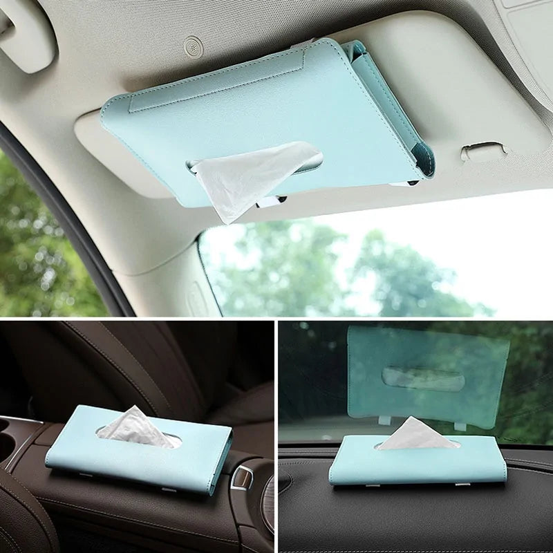 Car Sun Visor Tissue Box Holder